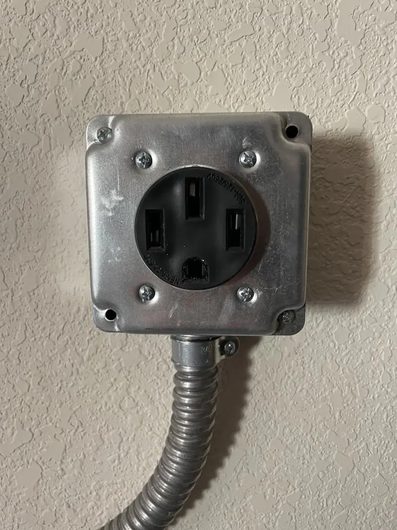 NEMA 14-50 outlet installed for Electrical Panel Upgrade in New Smyrna Beach